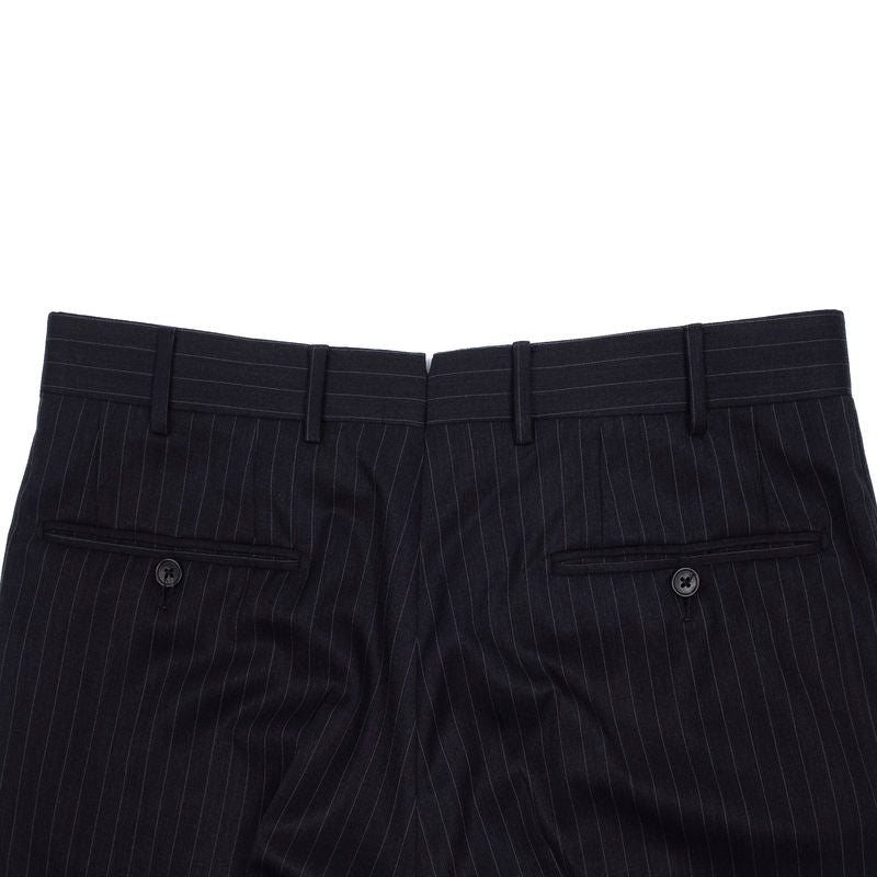 Corneliani Grey Pinstripe Notch Lapel Business Suit