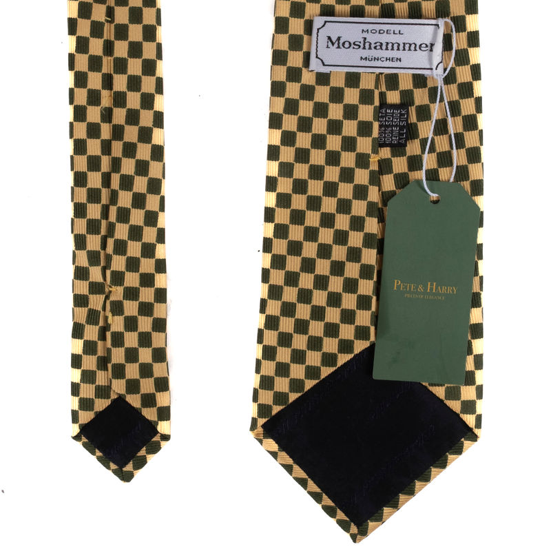 Green and Yellow Check Tie