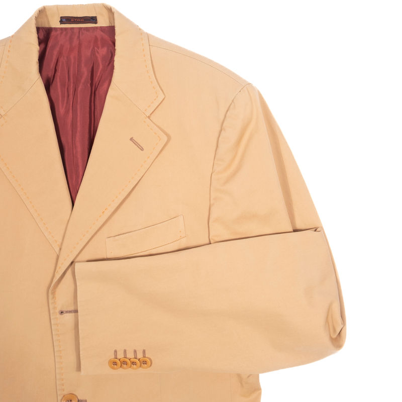 Etro Mustard Cotton Suit