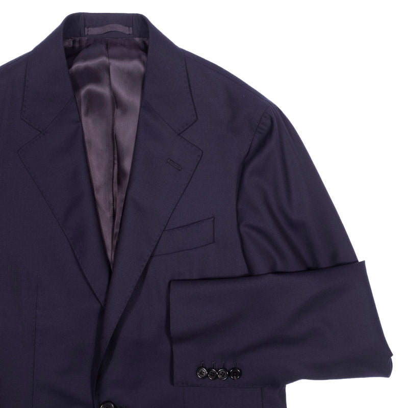 Neapolitan Hand Tailored Navy Wool Sport Coat Sz 48