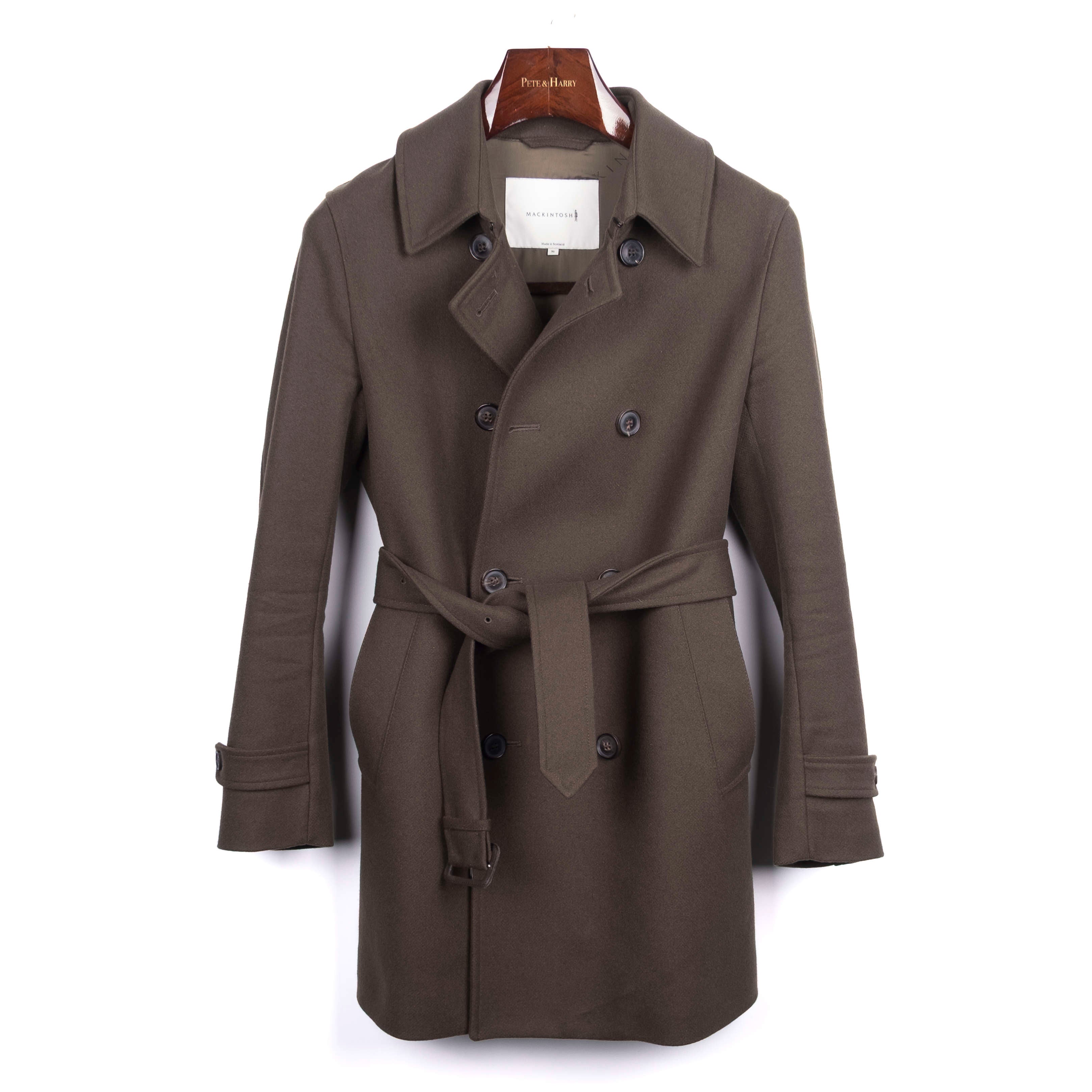 Dark Green Double Breasted Coat