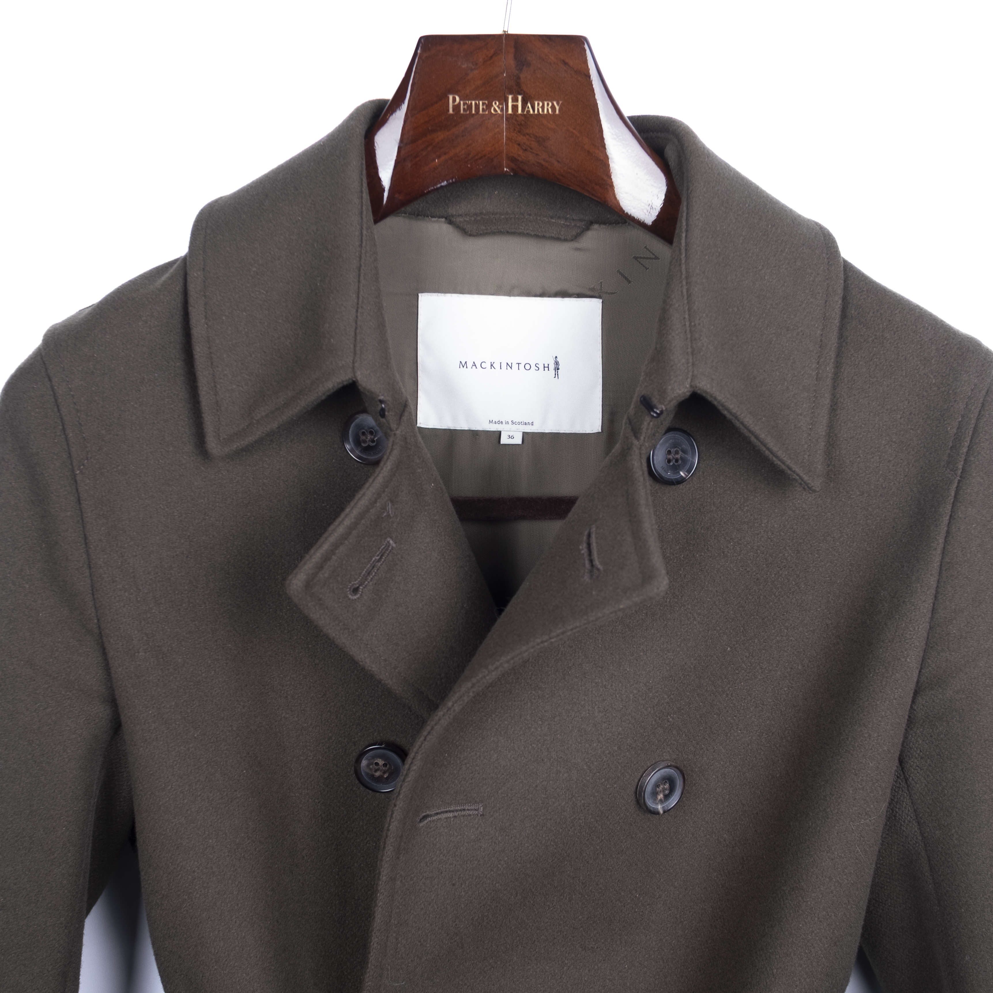 Dark Green Double Breasted Coat
