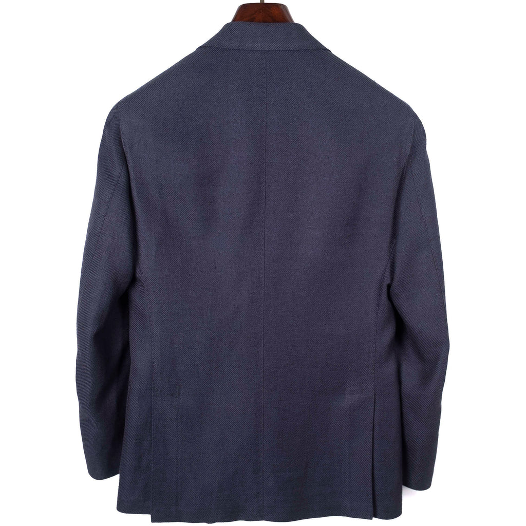 Neapolitan Hand Tailored Navy Textured Sport Coat