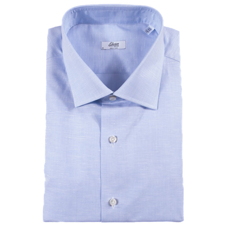 Neapolitan Hand Tailored Light Blue Shirt Sz 44