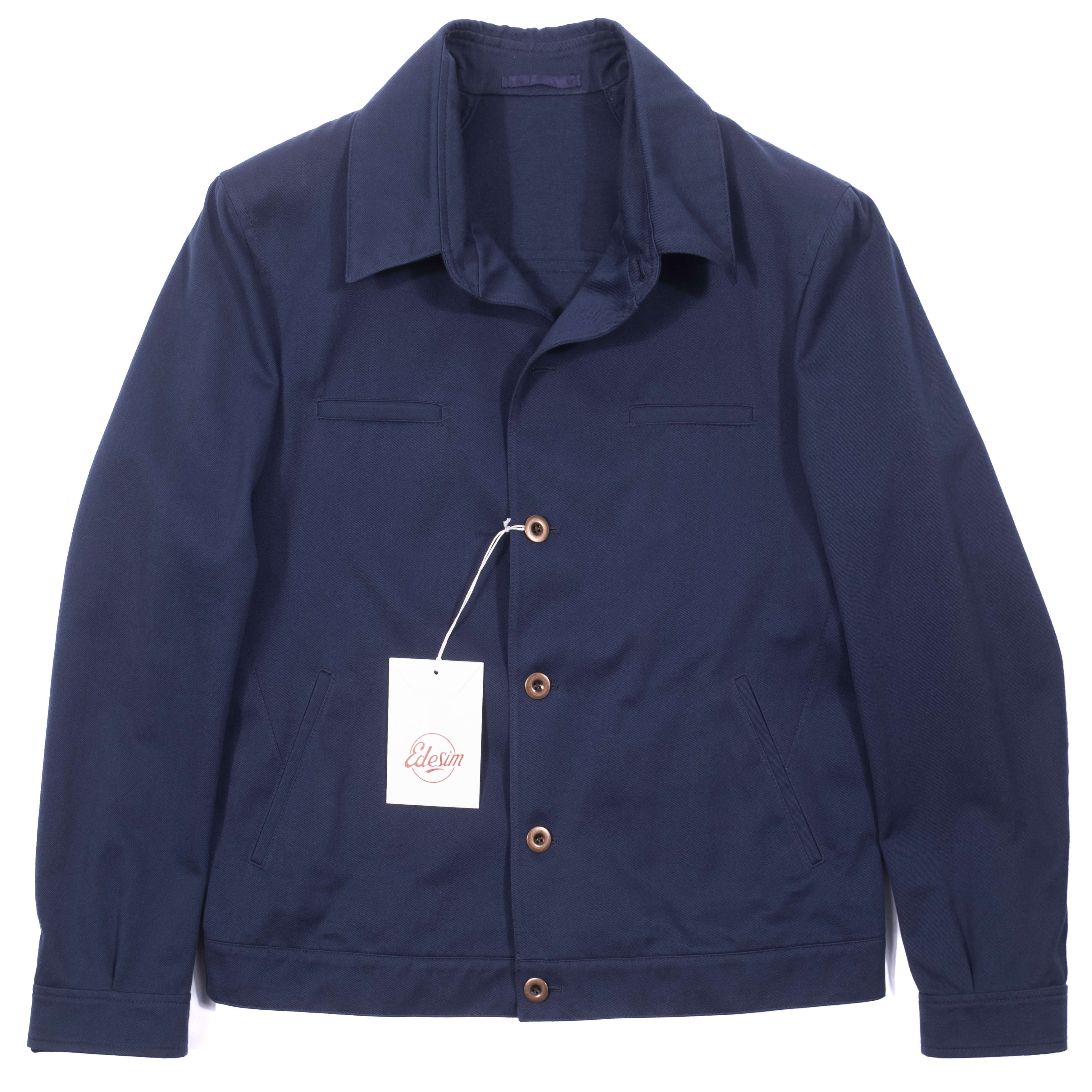 Neapolitan Hand Tailored Blue Cotton Jacket 50