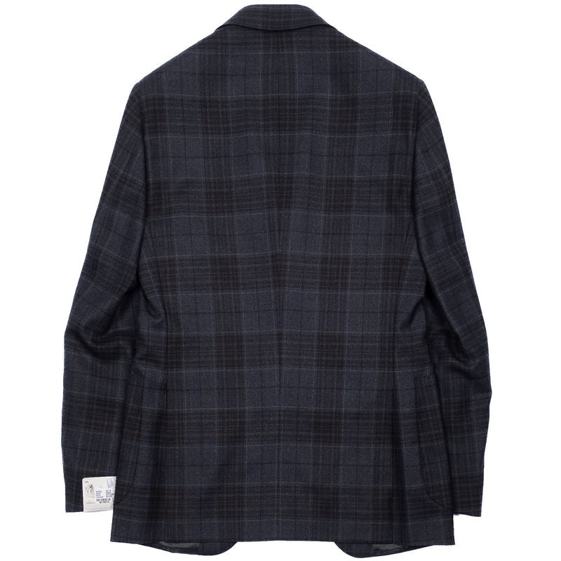 Dark Green Check Wool Sport Coat