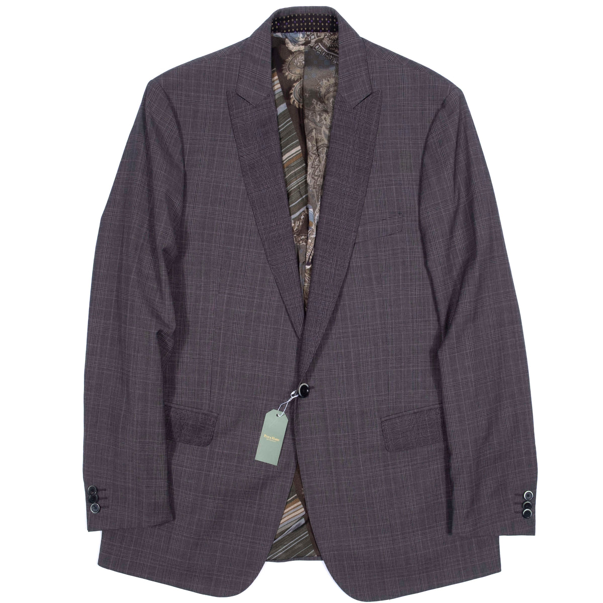 Etro Grey Check Sport Coat
