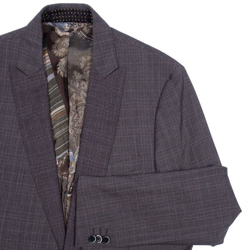 Etro Grey Check Sport Coat