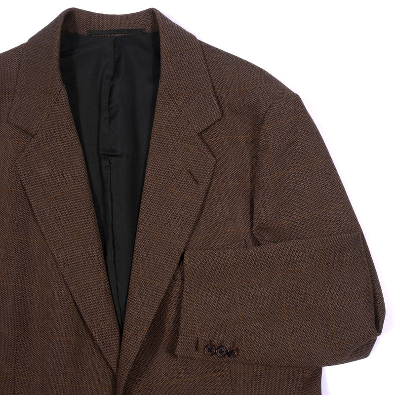 A.W. Bauer Green Sport Coat with Orange Windowpane