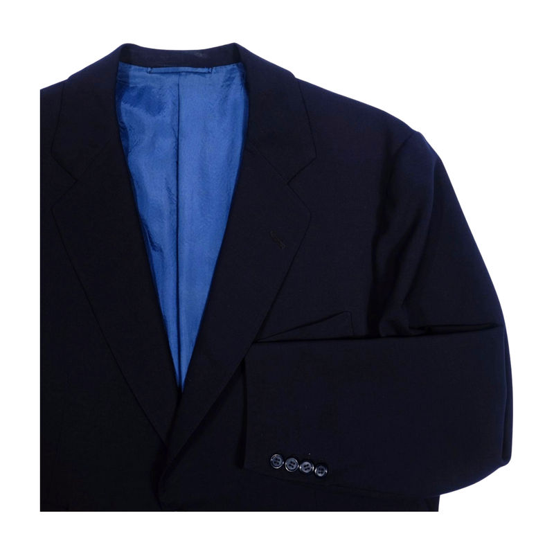 Navy Bespoke Wool Sport Coat