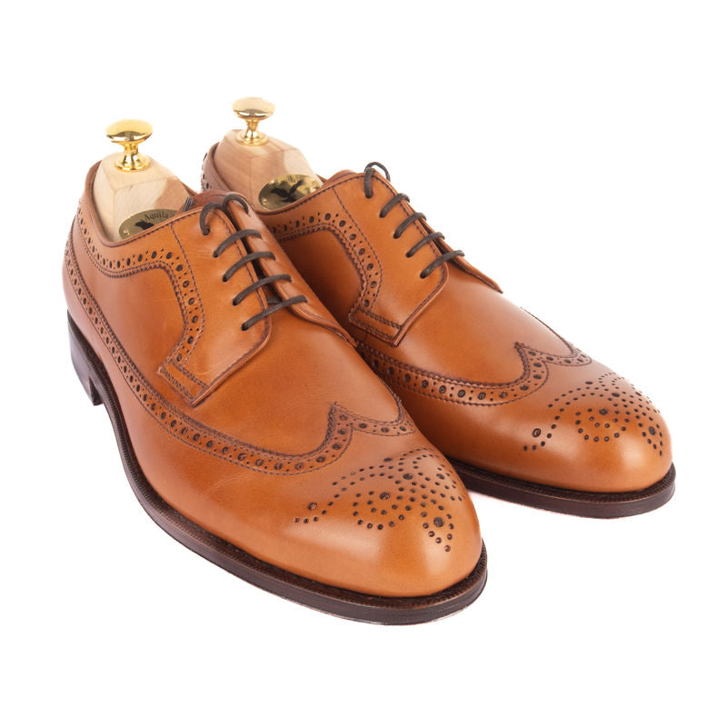Box Calf Cognac Brogue Derbies