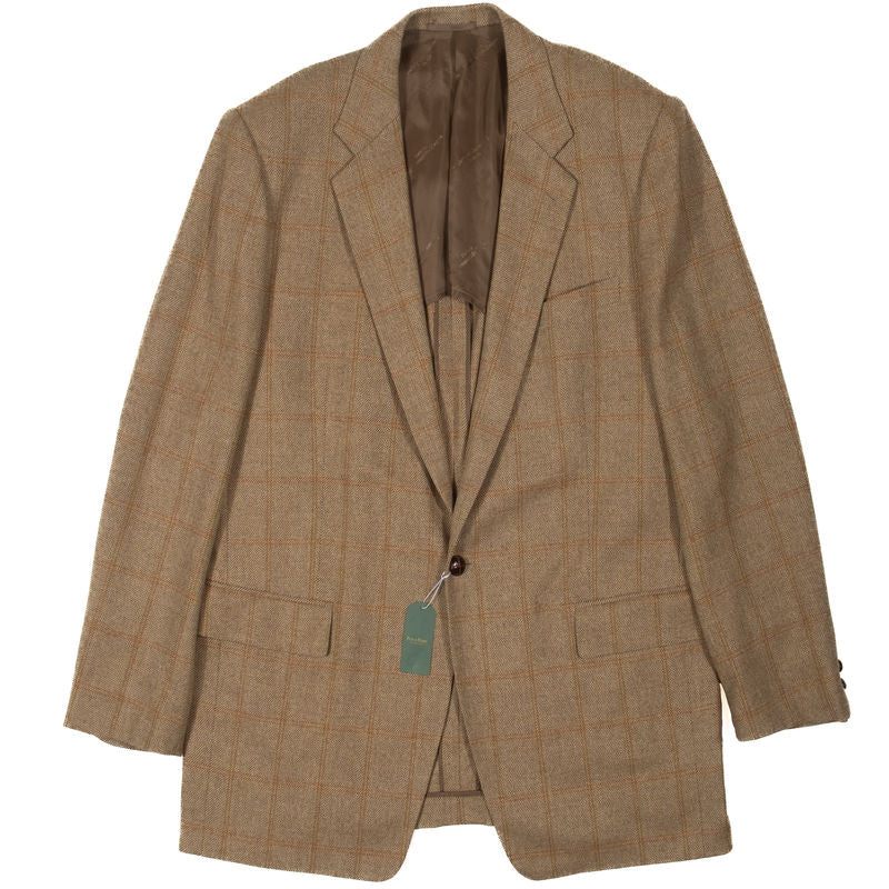 Thomas Fitwell Bespoke Herringbone Blazer Sz 56