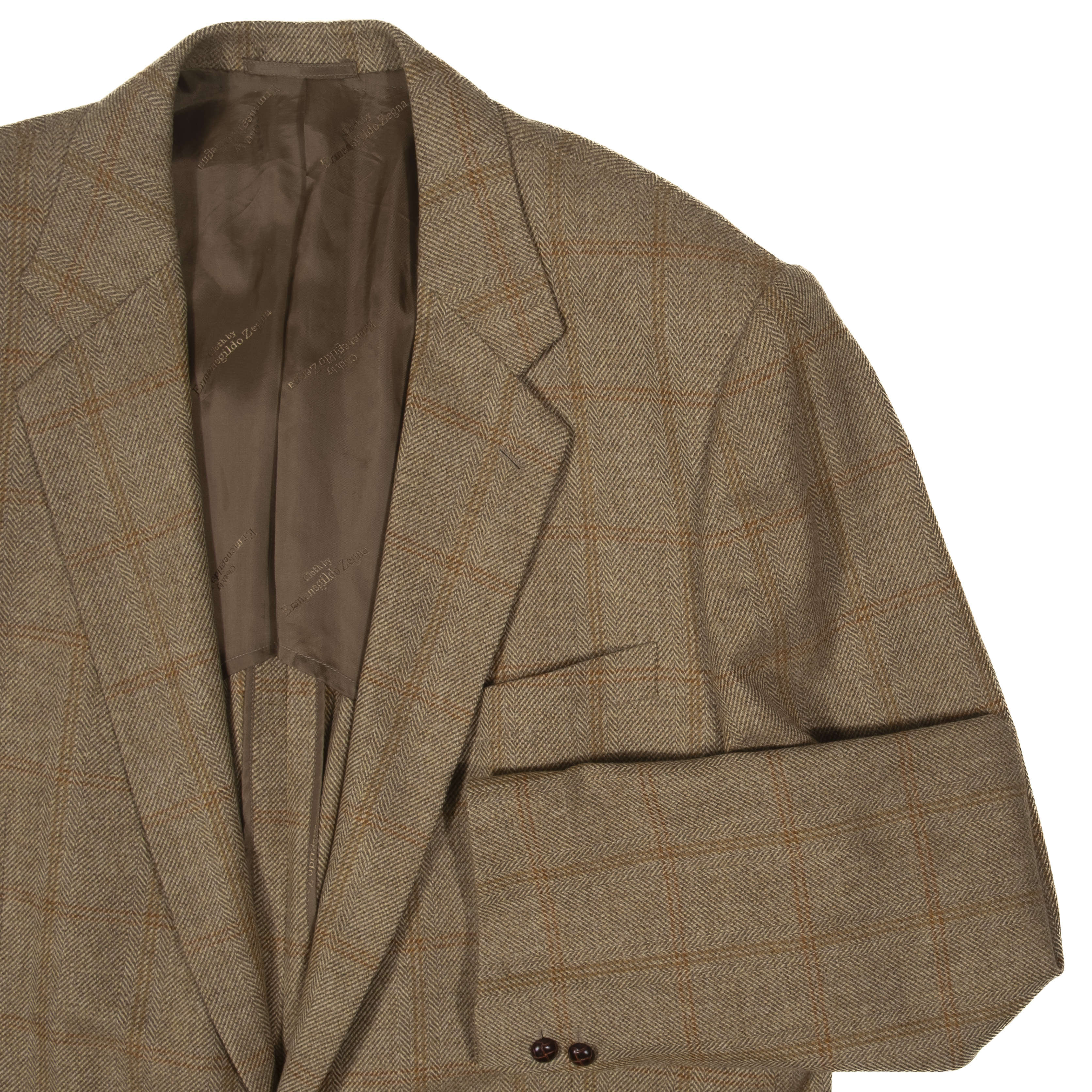 Thomas Fitwell Bespoke Herringbone Blazer Sz 56