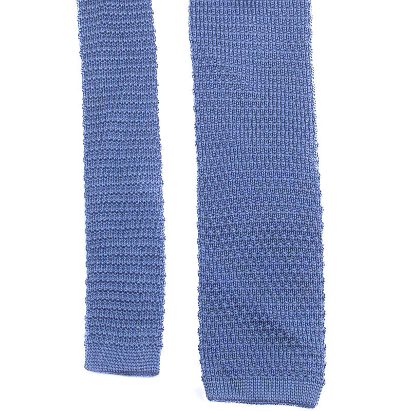 Gieves & Hawkes Blue Knit Tie