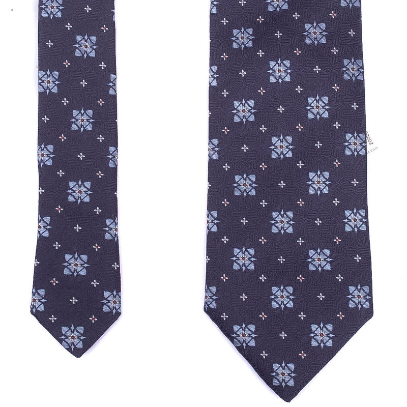 Navy Patterned Tie