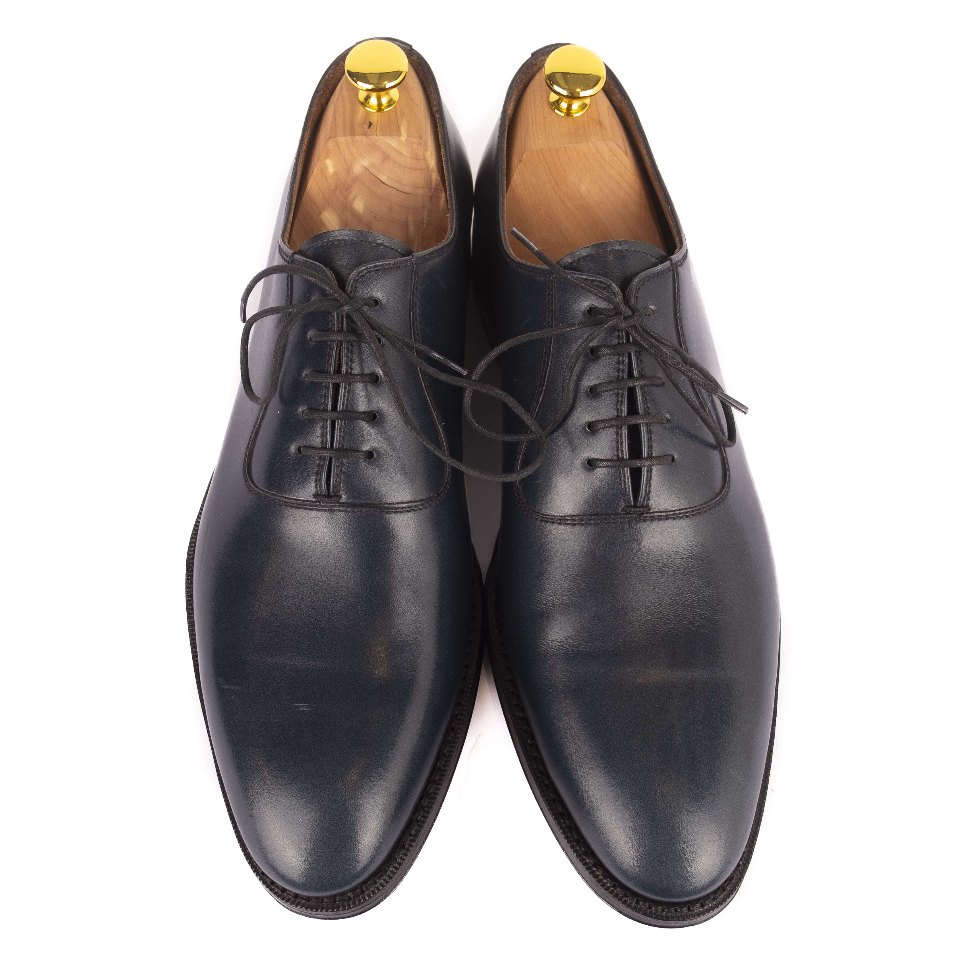 Box Calf Navy Wholecut Oxford