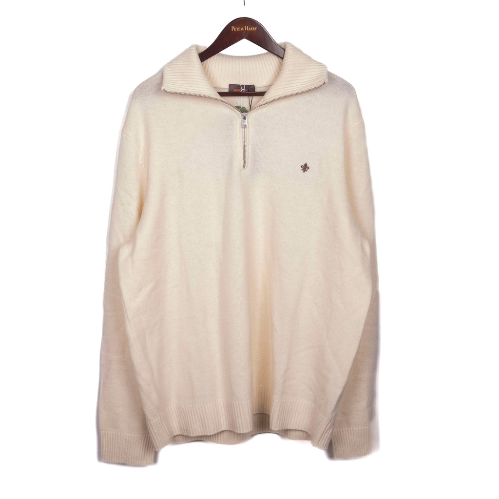 Off White Half Zip