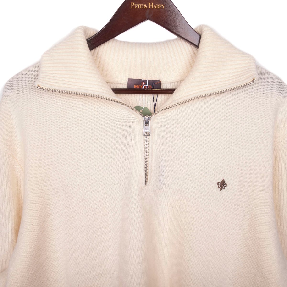 Off White Half Zip