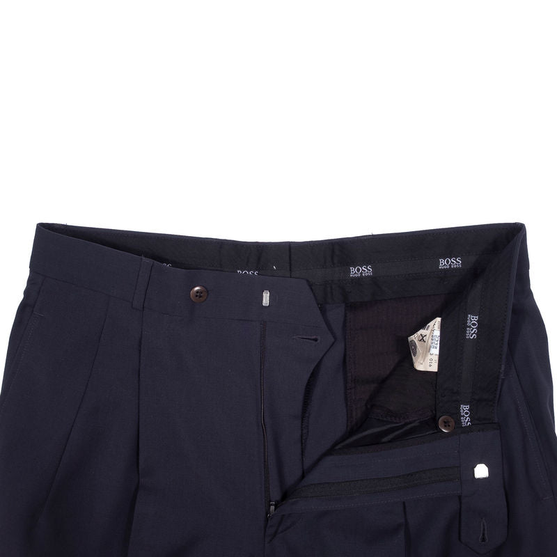 Hugo Boss Charcoal Wool Dress Trousers
