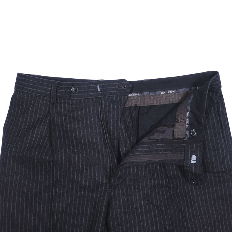 Austin Reed Charcoal Pinstriped Wool/Cashmere Suit