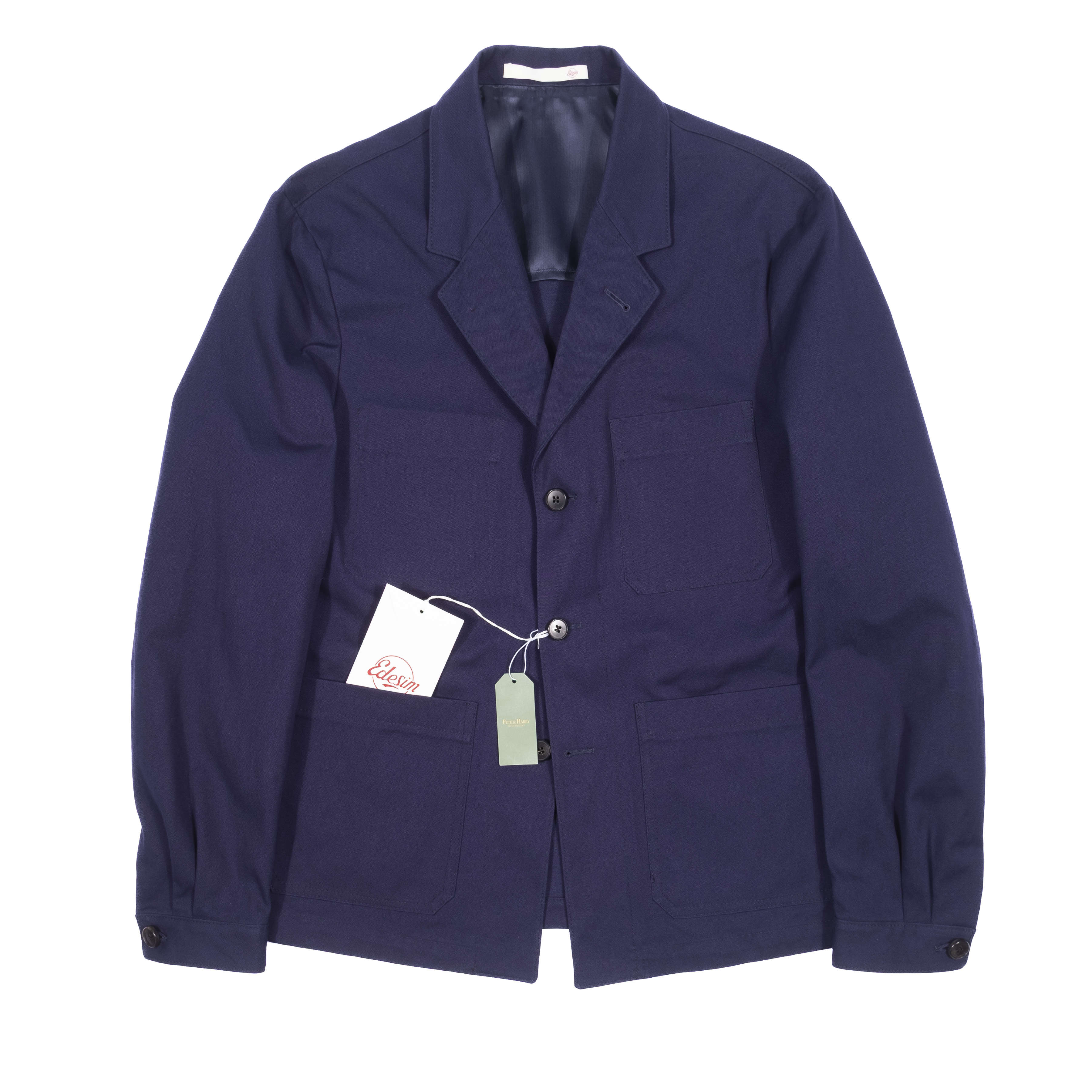 Neapolitan Hand Tailored Navy Dugdale Chore Jacket Sz 50