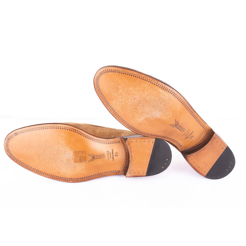 Suede Sand Tassel Loafers