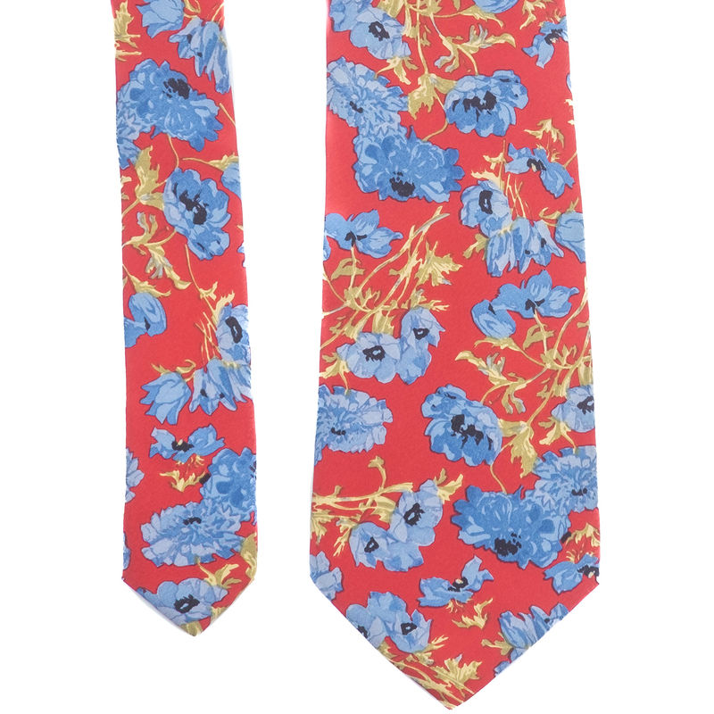 Red Flower Tie
