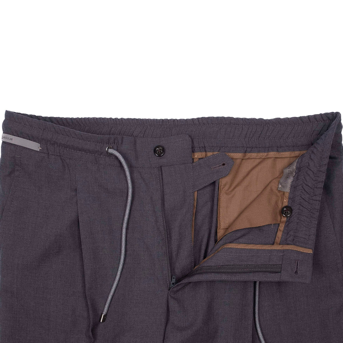 Grey Drawstring Casual Trouser