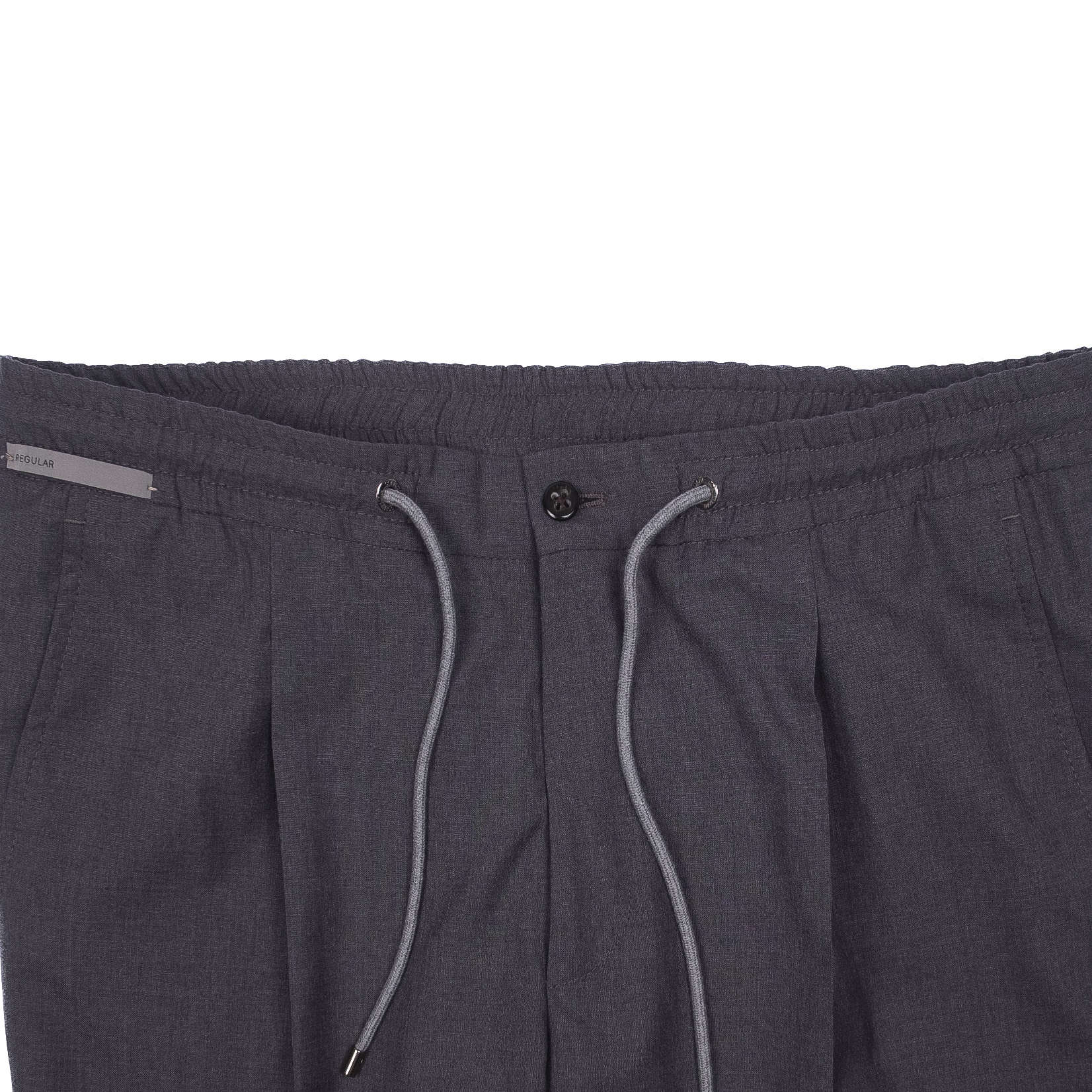 Grey Drawstring Casual Trouser