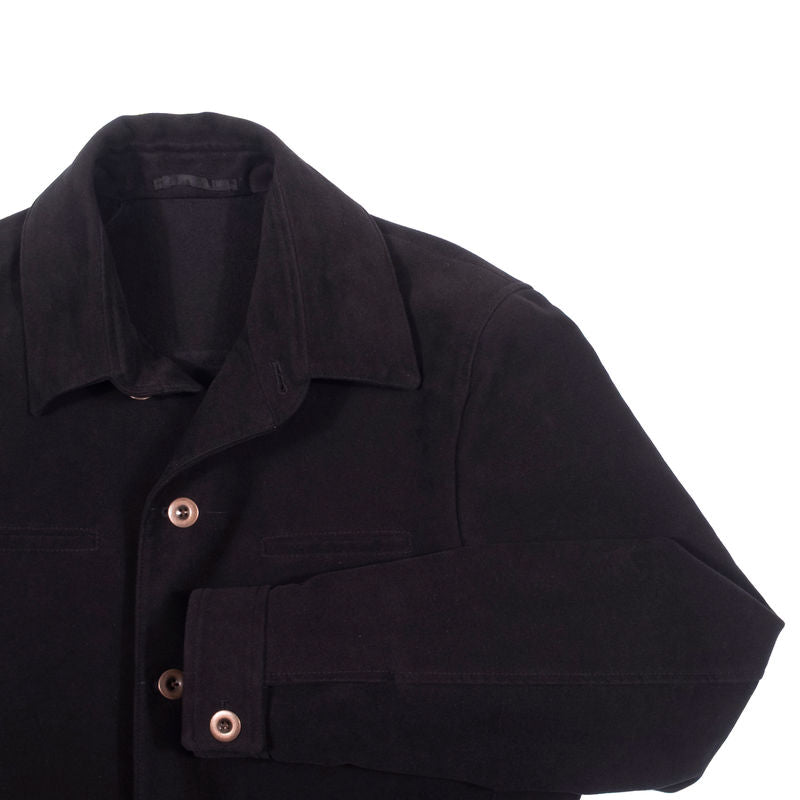 Neapolitan Tailored Black Moleskin Jacket 50