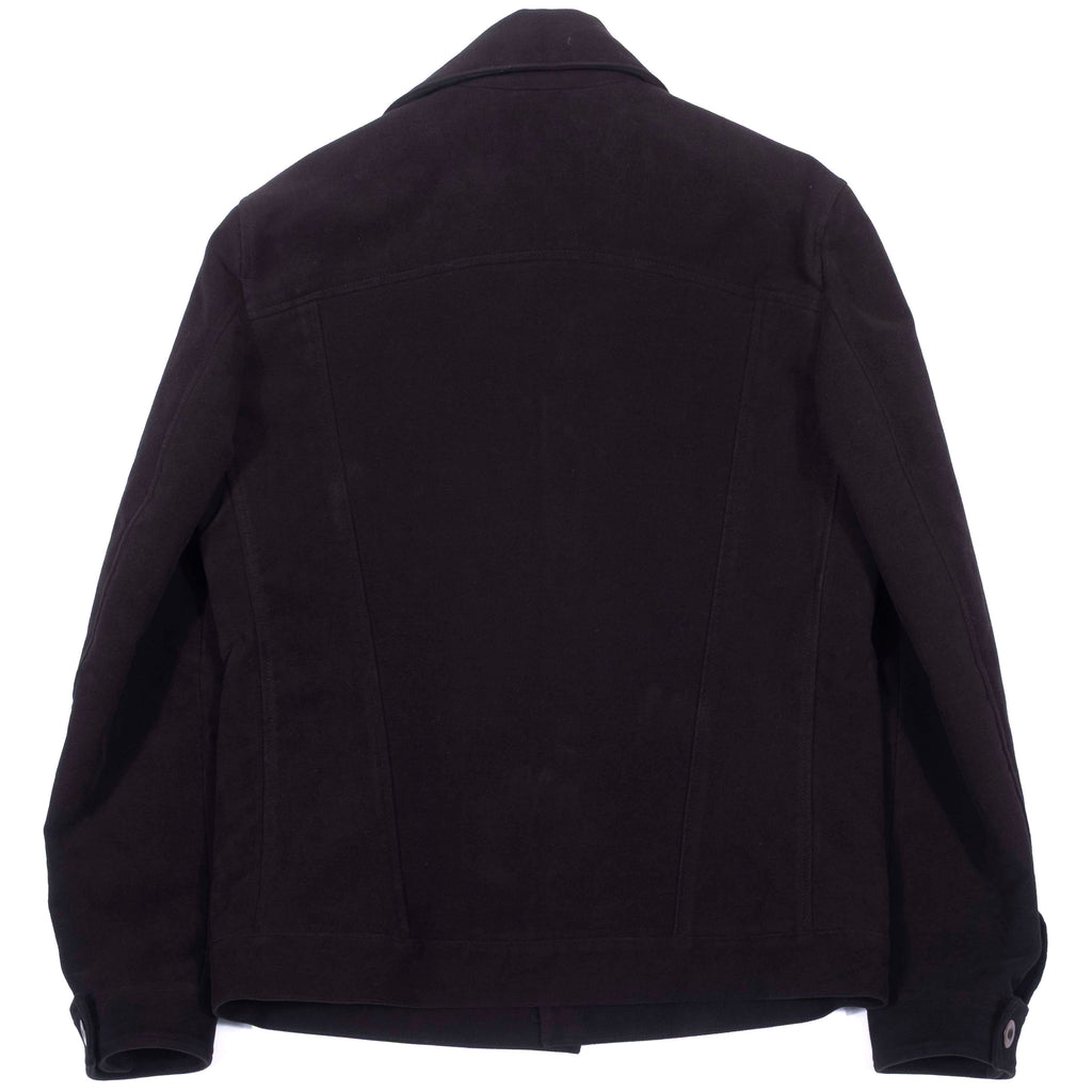 Neapolitan Hand Tailored Black Brisbane Moss Moleskin Jacket