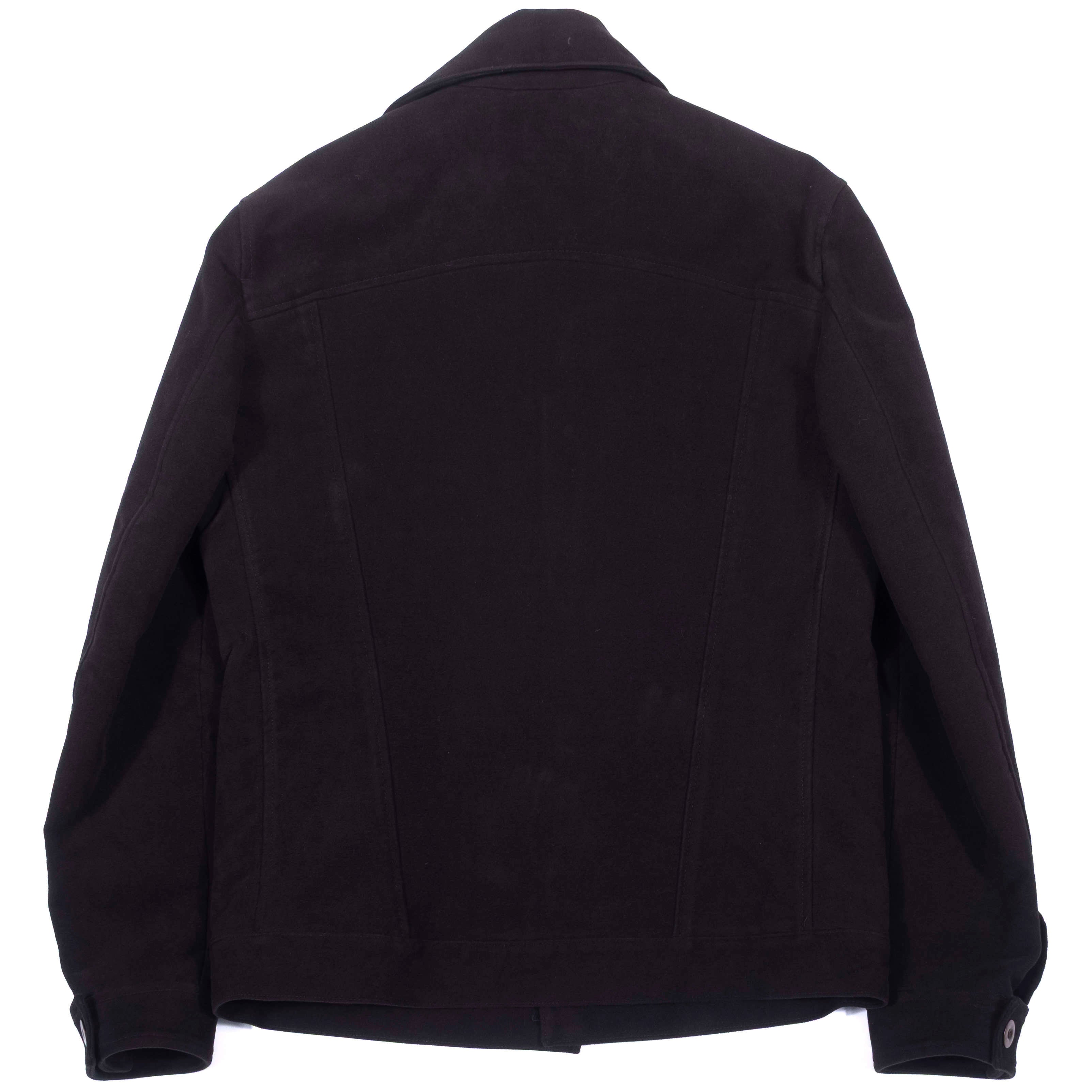 Neapolitan Hand Tailored Black Brisbane Moss Moleskin Jacket