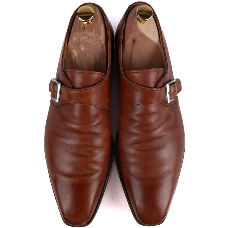 Crockett & Jones Brown Single Monkstrap