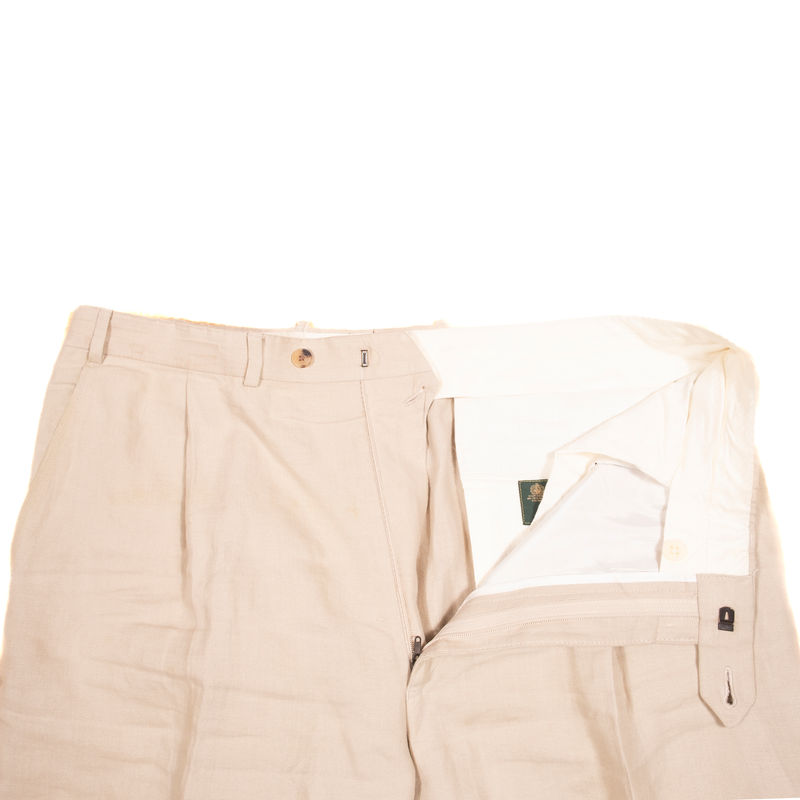 Ede & Ravenscroft Sand Linen Suit Sz 54