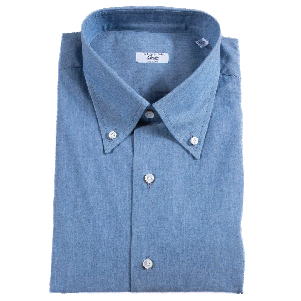 Neapolitan Hand Tailored Button Down Denim Shirt