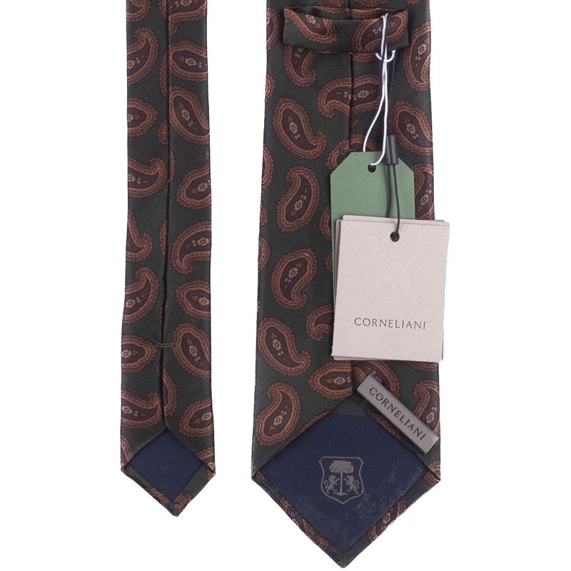 Green Paisley Ties Neckwear