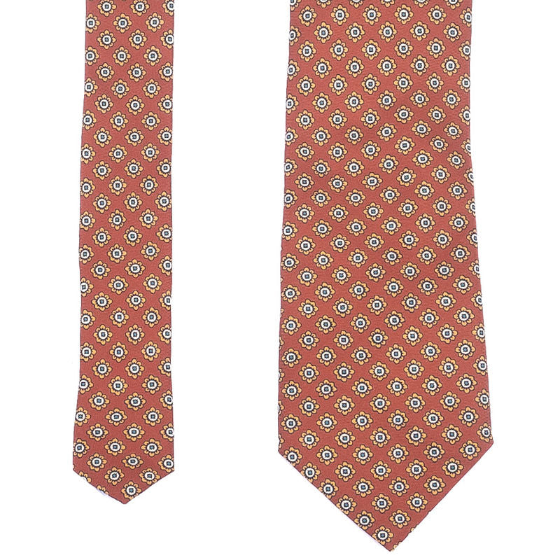 Orange Patterned Tie