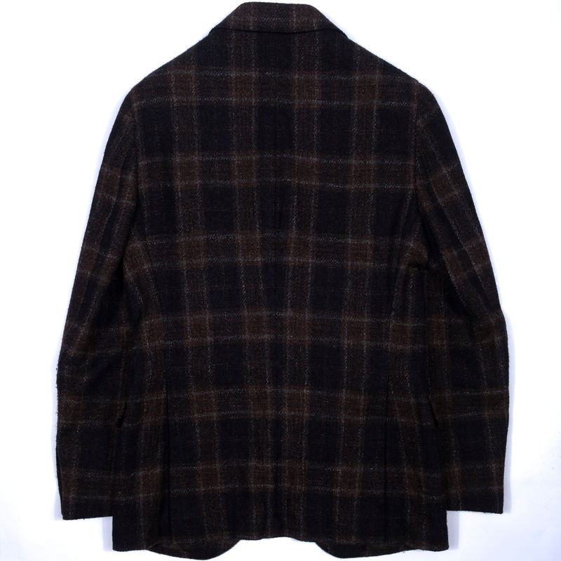 Gaiola Napoli Grey with Brown Checks Sport Coat