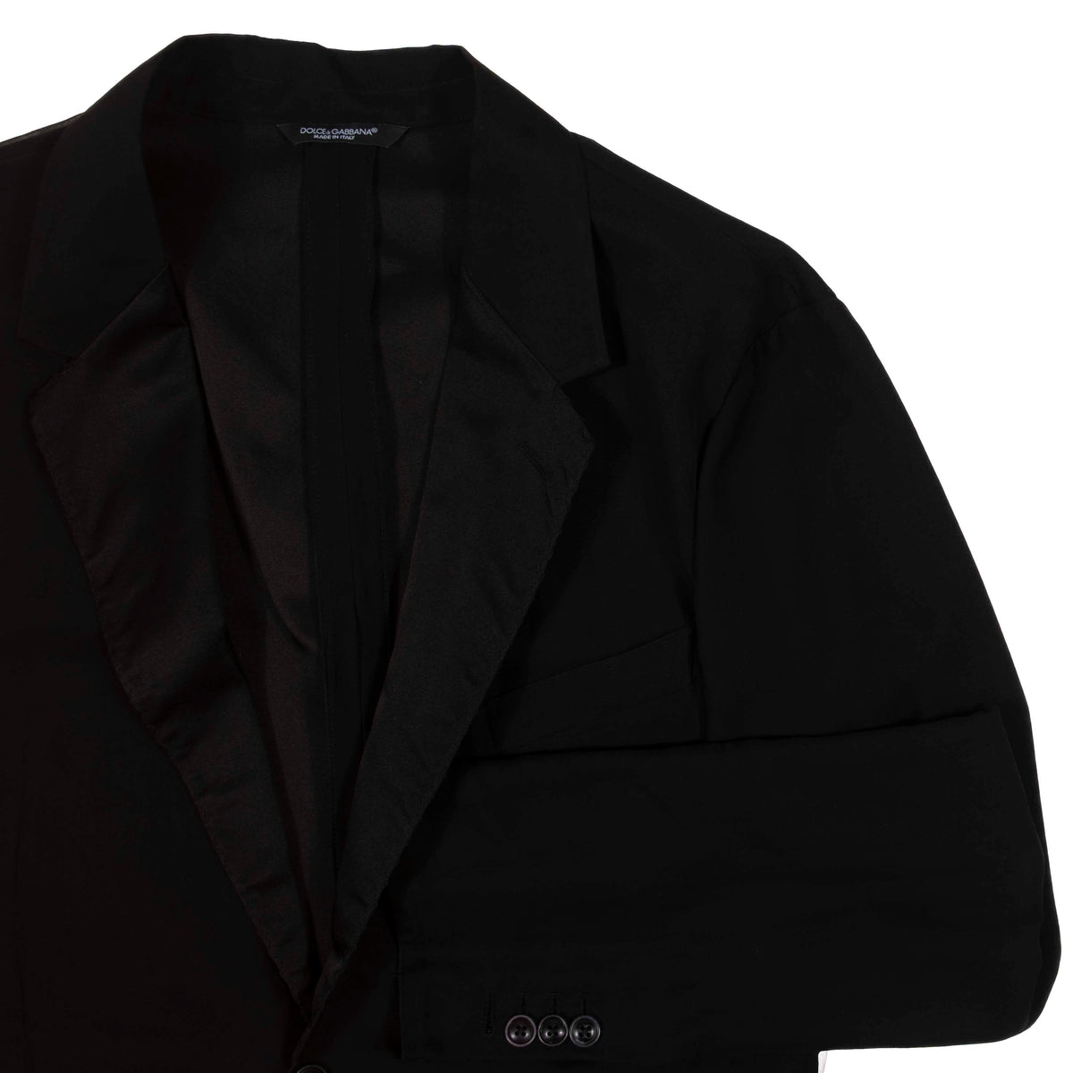 Dolce & Gabbana Black Silk Sport Coat Sz 50