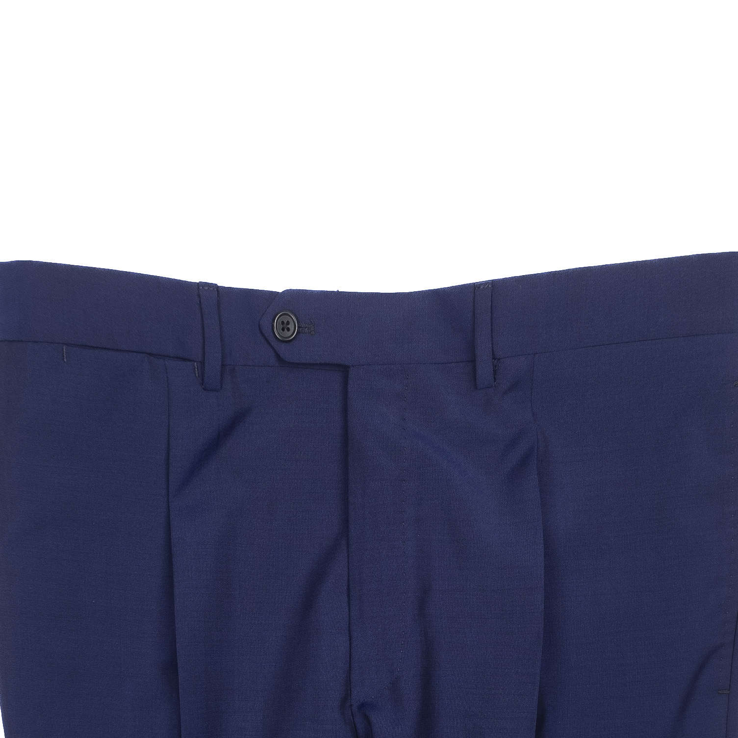 Neapolitan Hand Tailored Blue Double Breasted Holland & Sherry Wool Suit Sz 50