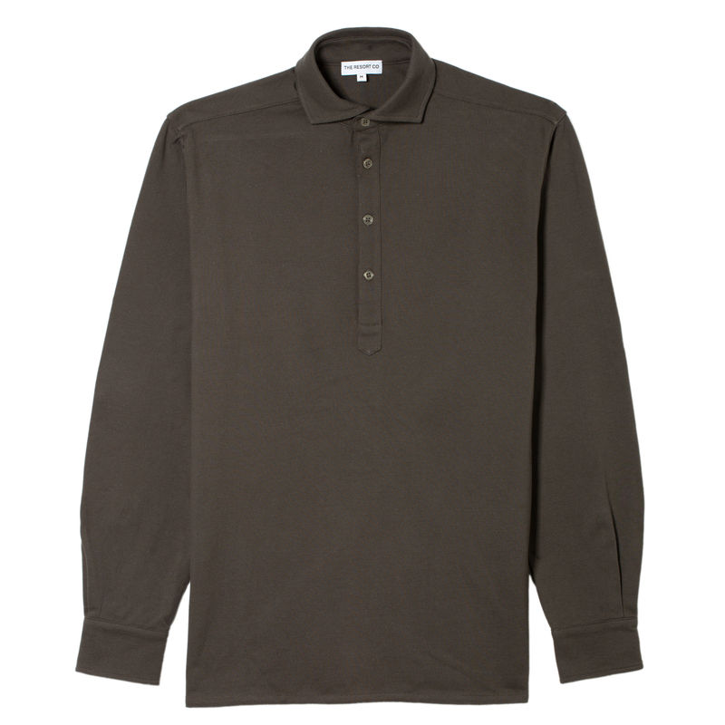 Piqué Popover Shirt Khaki - Regular Retail Price 1590 Kr