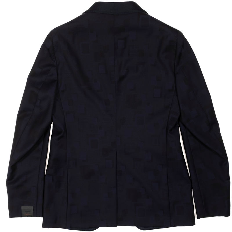 Tagliatore Navy Patterned Dinner Jacket