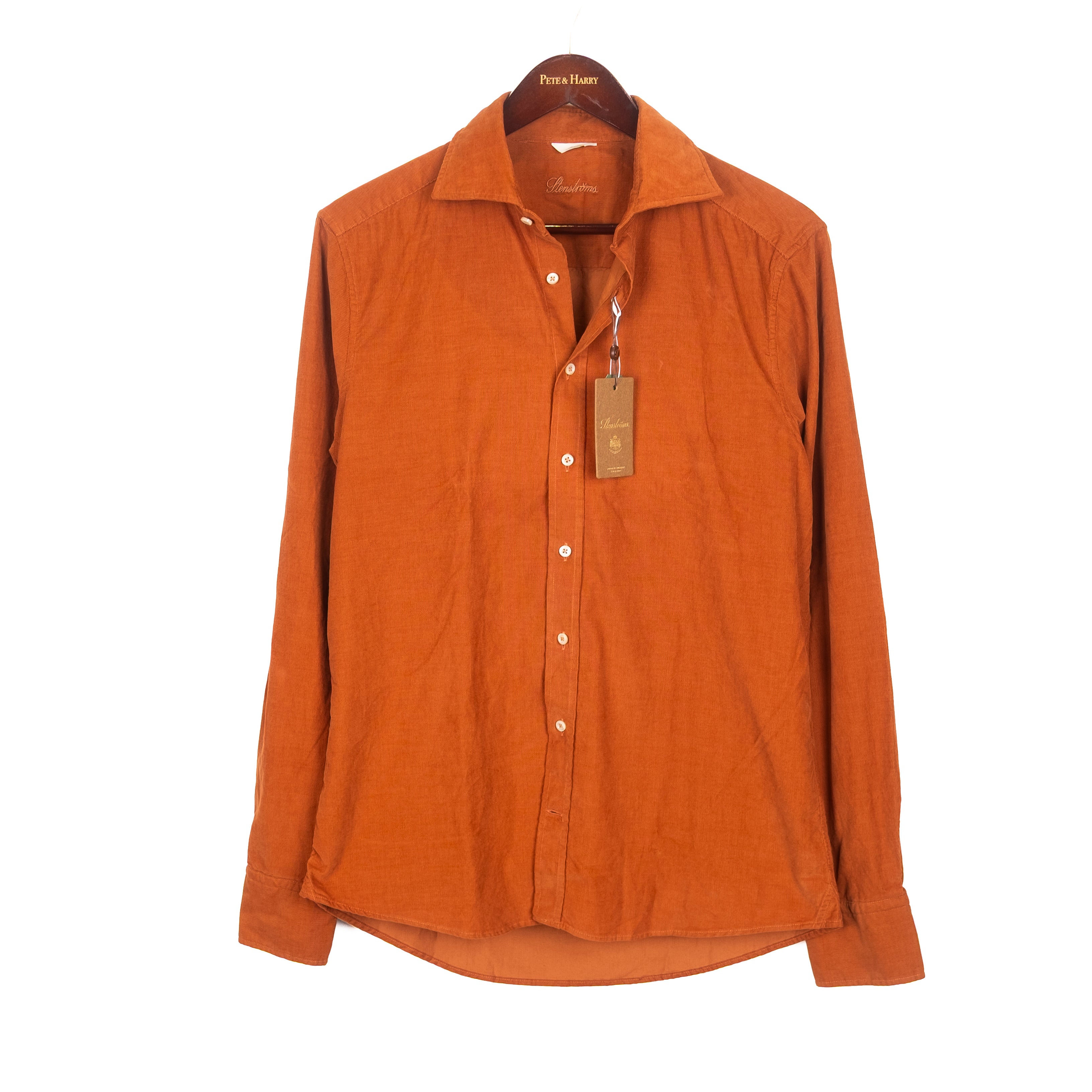 Orange Rust Corduroy Shirt
