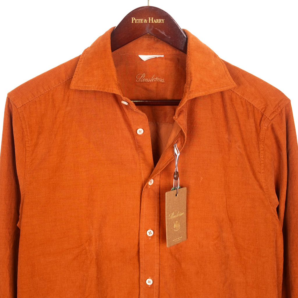 Orange Rust Corduroy Shirt