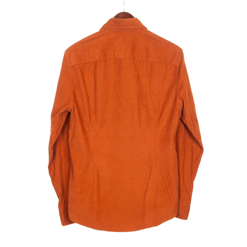 Orange Rust Corduroy Shirt