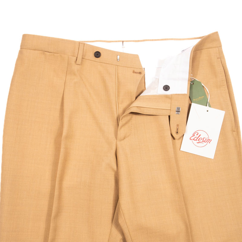 Neapolitan Hand Tailored Sand Trousers