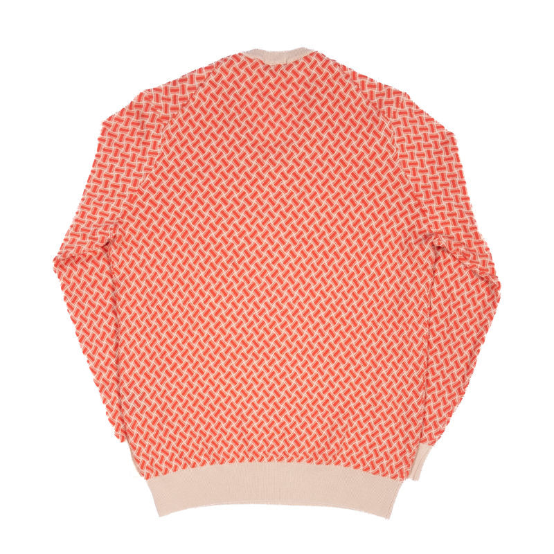 Drumohr Coral Patterned V-Neck