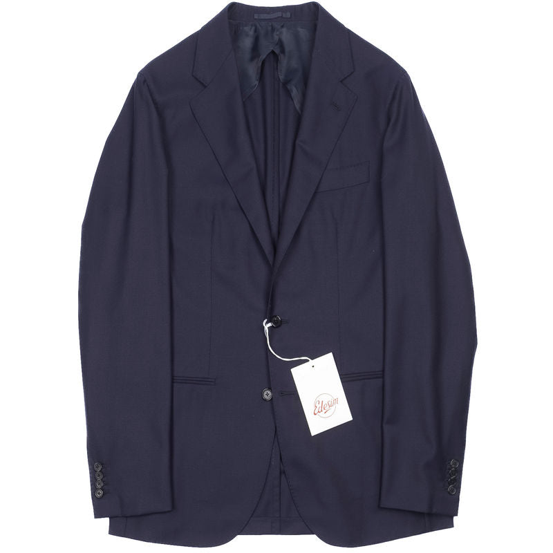 Neapolitan Hand Tailored Navy Suit Sz 54