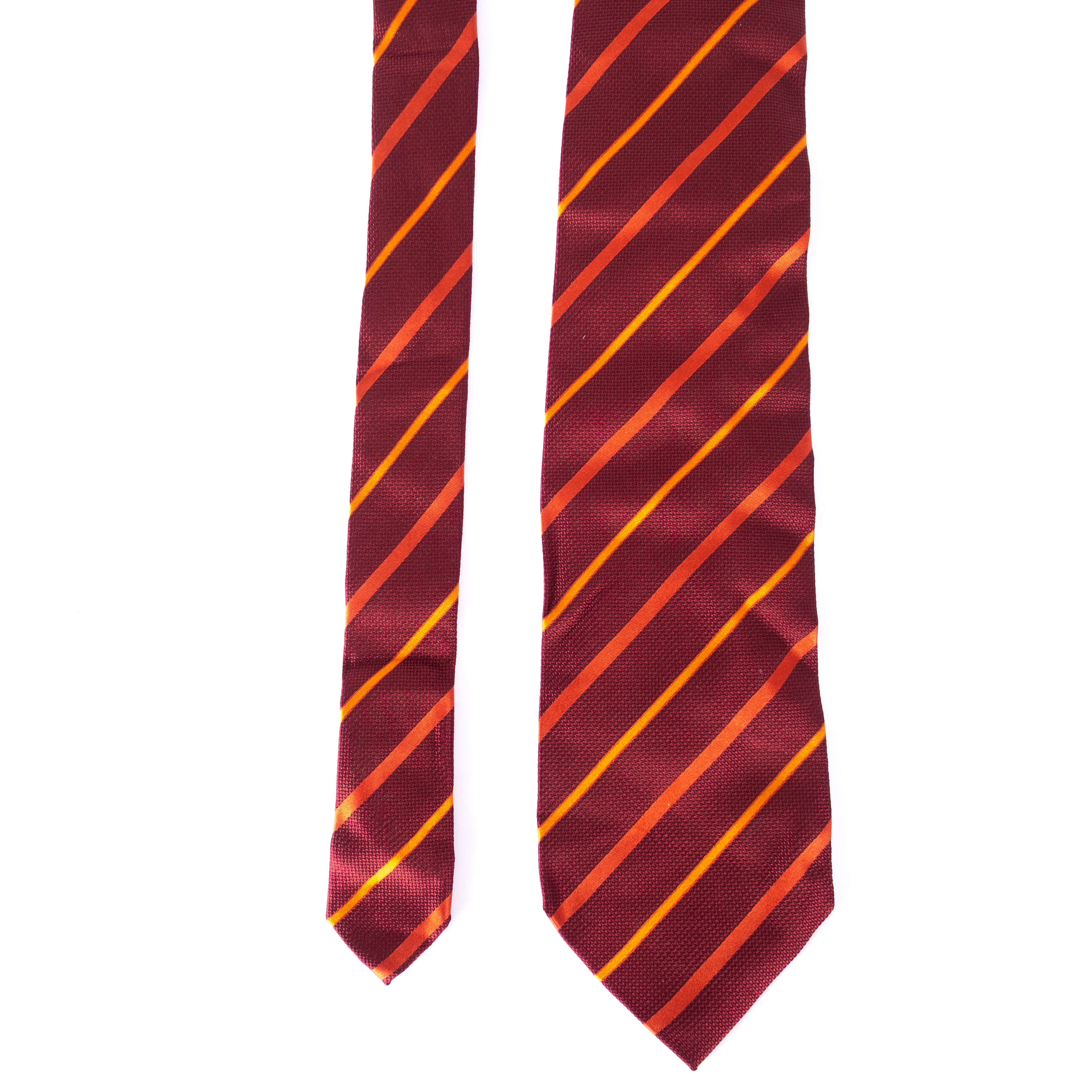 Burgundy Stripes Tie