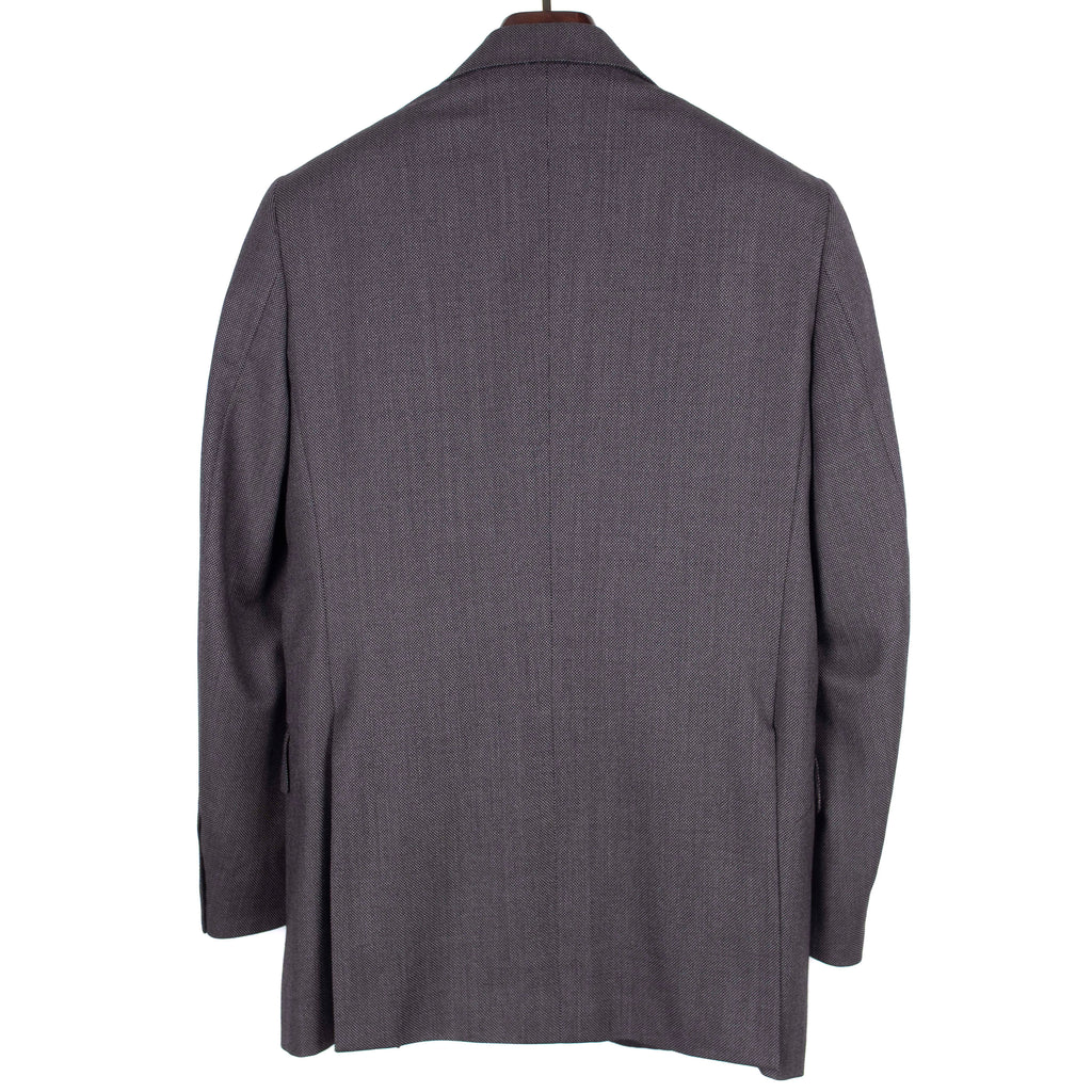 Grey Birdseye Weave Suit